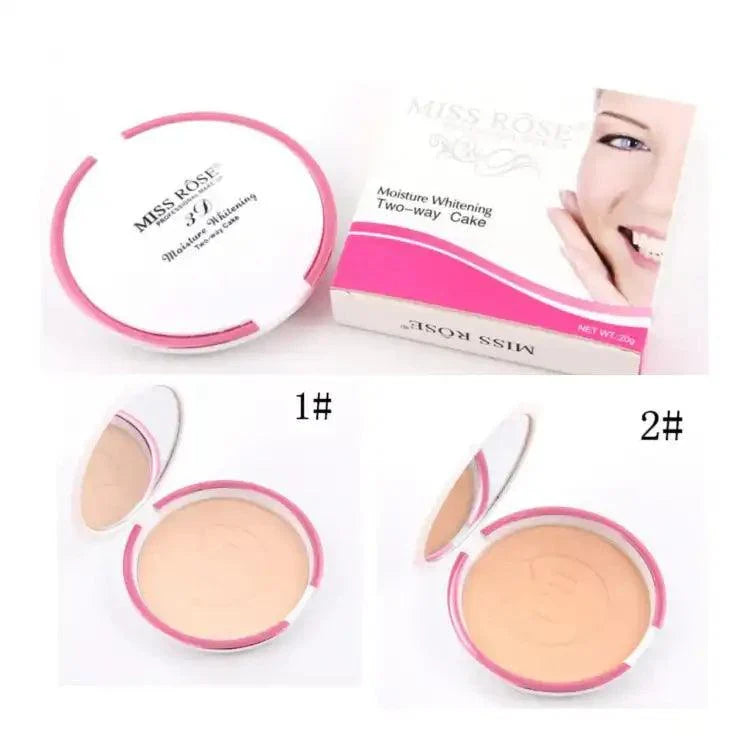 Miss Rose 3D Contour Moisture Whitening Two-way Pressed Powder - Buy Online in Pakistan at Cosmia.pk