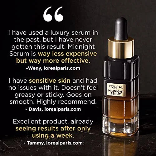 L'Oreal Paris Age Perfect Midnight Serum 30ml - Buy Online in Pakistan at Cosmia.pk