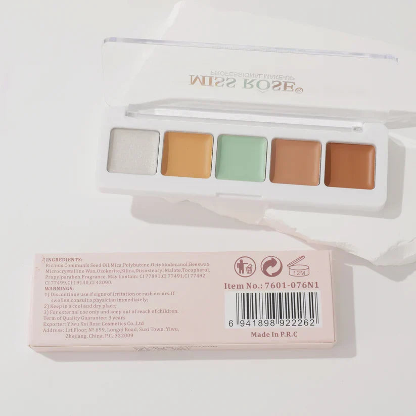 Miss Rose All-Round Conceal Palette - 5 Colors - Buy Online in Pakistan at Cosmia.pk