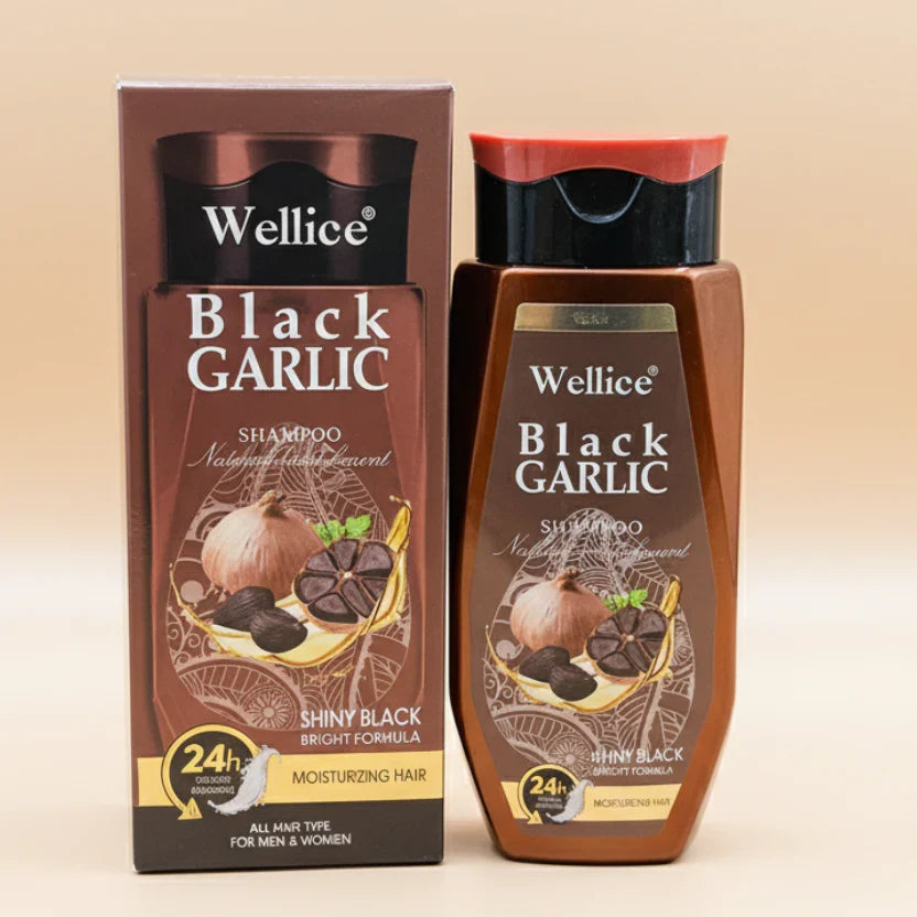 Wellice Black Garlic Shampoo - 400ml - Buy Online in Pakistan at Cosmia.pk