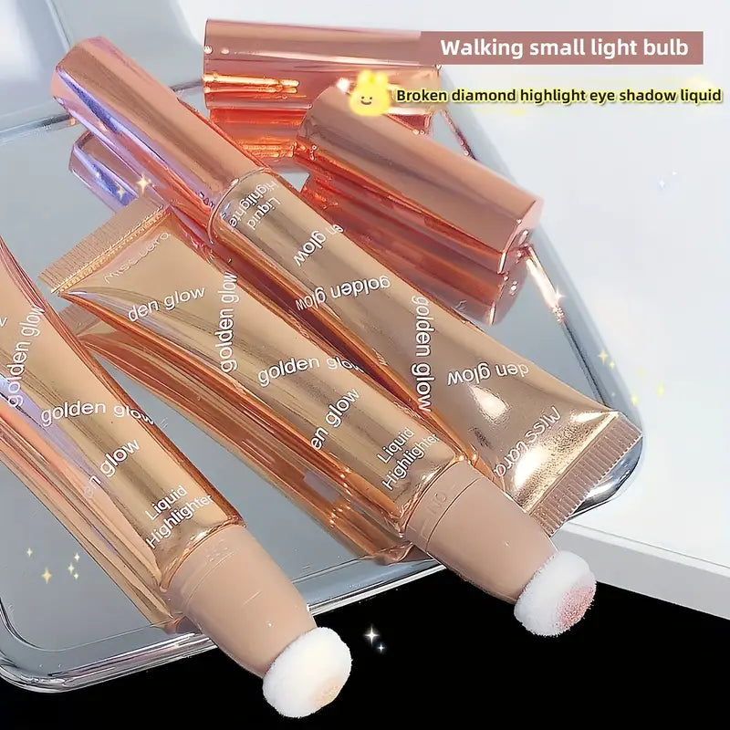 Miss Lara Golden Glow Liquid Highlighter With Puff - Each - Buy Online in Pakistan at Cosmia.pk
