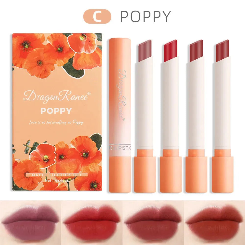 Dragon Ranee 4 IN 1 Creative Pure & Flawless Love Cigarette Matte Lipstick - Buy Online in Pakistan at Cosmia.pk
