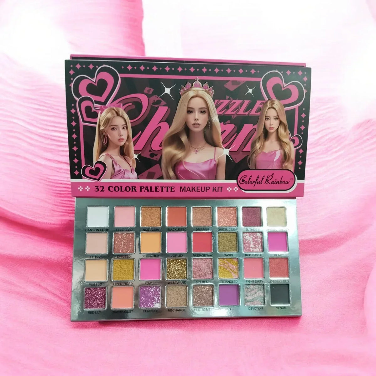 Colorful Rainbow Eyeshadow Palette - 32 Colors - Buy Online in Pakistan at Cosmia.pk