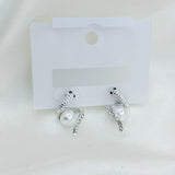 New Twist Crystal Pearl Women’s Dangle Earrings – Each Pair - Buy Online in Pakistan at Cosmia.pk
