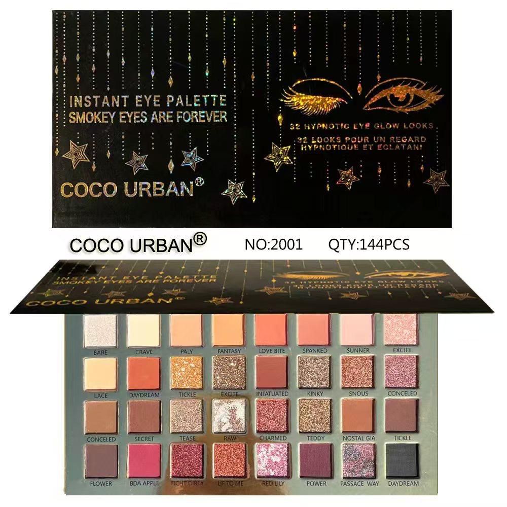 Coco Urban Smokey Eyes Eyeshadow Palette - 32 Colors - Buy Online in Pakistan at Cosmia.pk