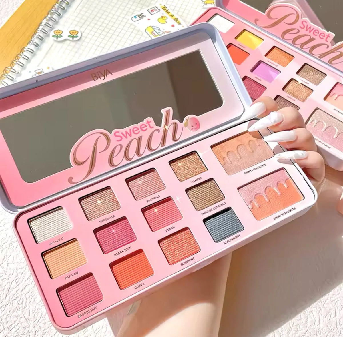 BIYA Korean Sweet Peach Eyeshadow Palette - Buy Online in Pakistan at Cosmia.pk