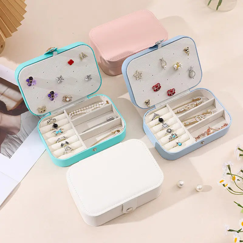 Velvet Multi‑function Jewelry Storage Box - Buy Online in Pakistan at Cosmia.pk