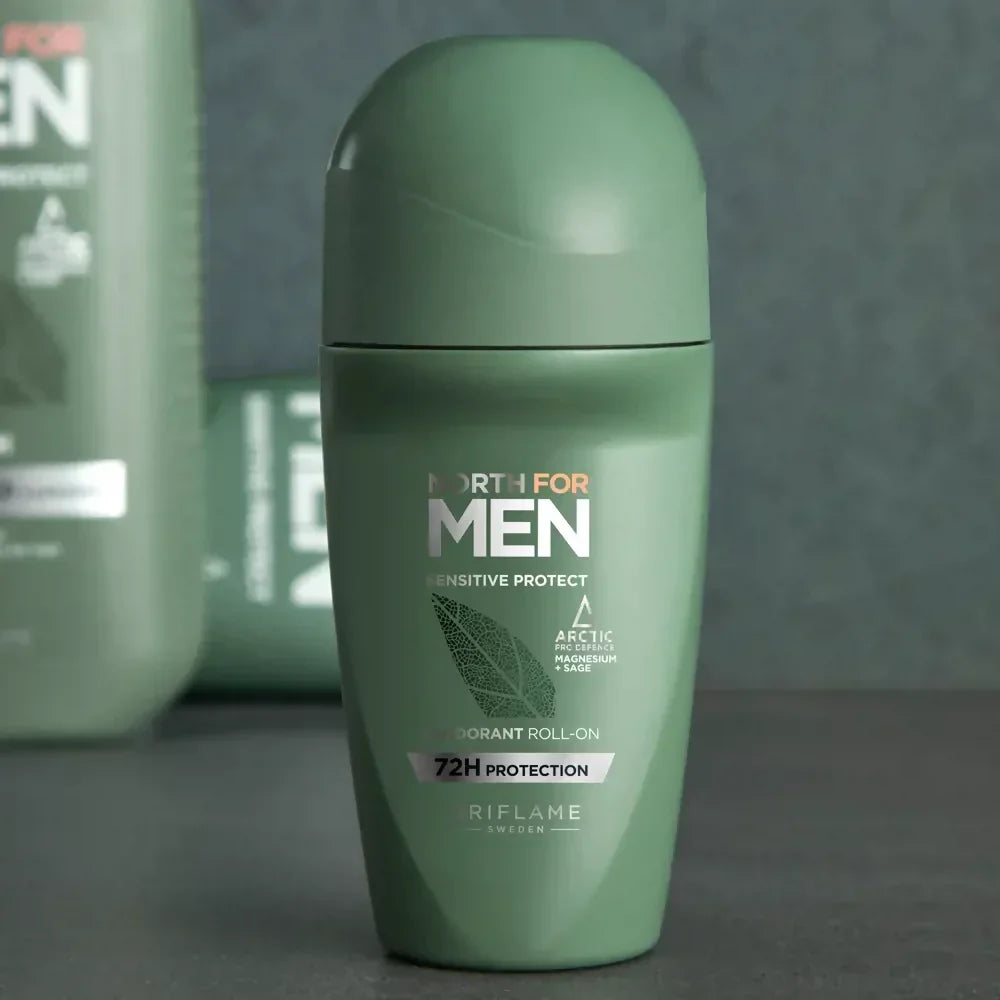 Oriflame North For Men Sensitive Protect Deodorant Roll On - 50ml - Buy Online in Pakistan at Cosmia.pk