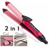 Nova 2 In 1 Professional Hair Curler & Hair Straightener - Buy Online in Pakistan at Cosmia.pk
