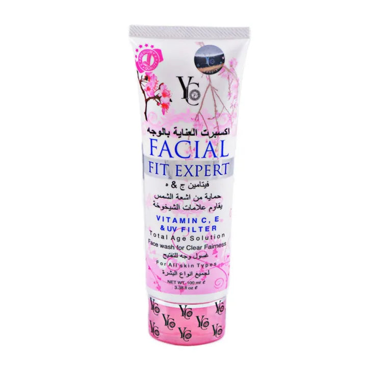 YC Facial Fit Expert Facewash Pink - 100ml - Buy Online in Pakistan at Cosmia.pk