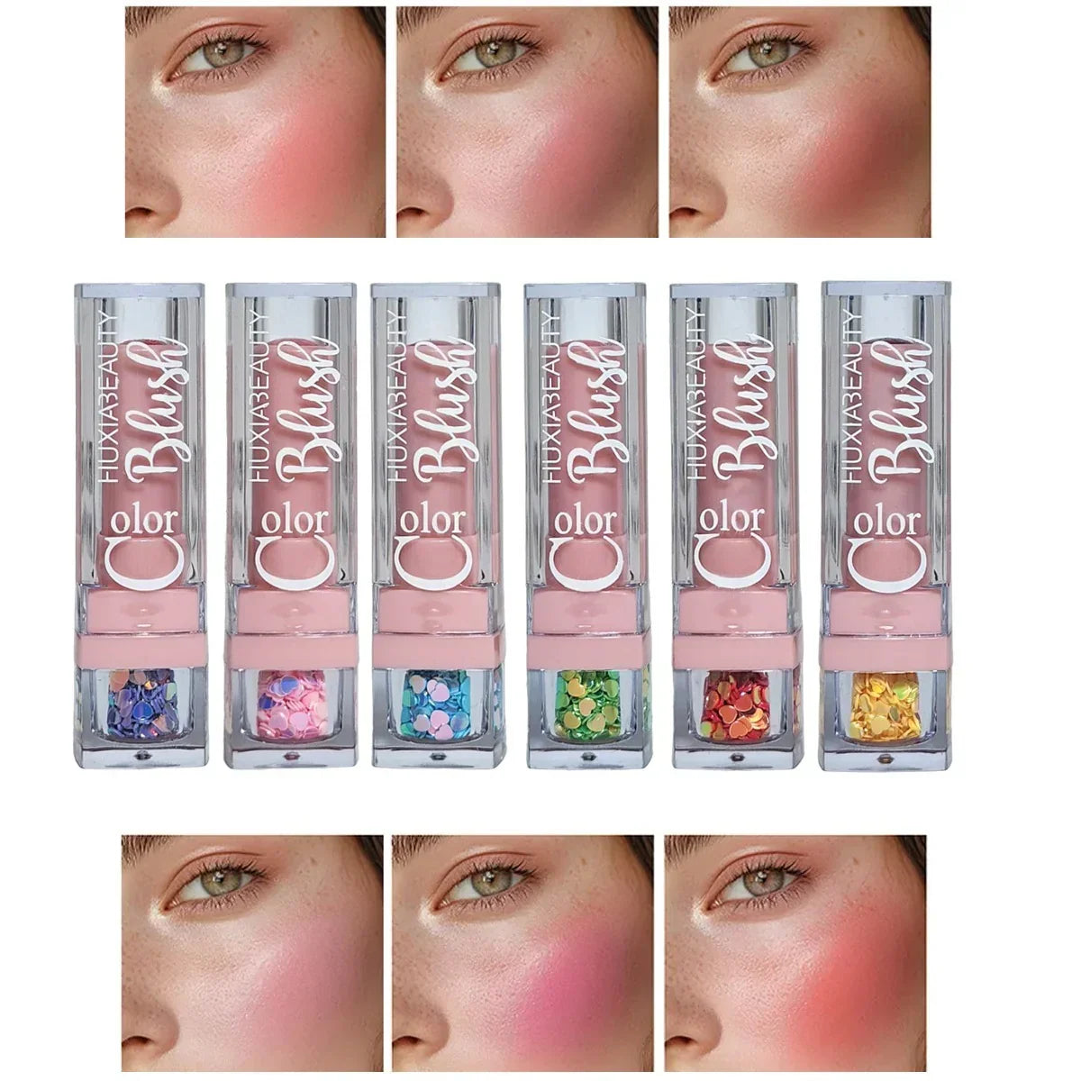 Huxia Beauty Color Blush On Stick Set (6Pcs) - Buy Online in Pakistan at Cosmia.pk
