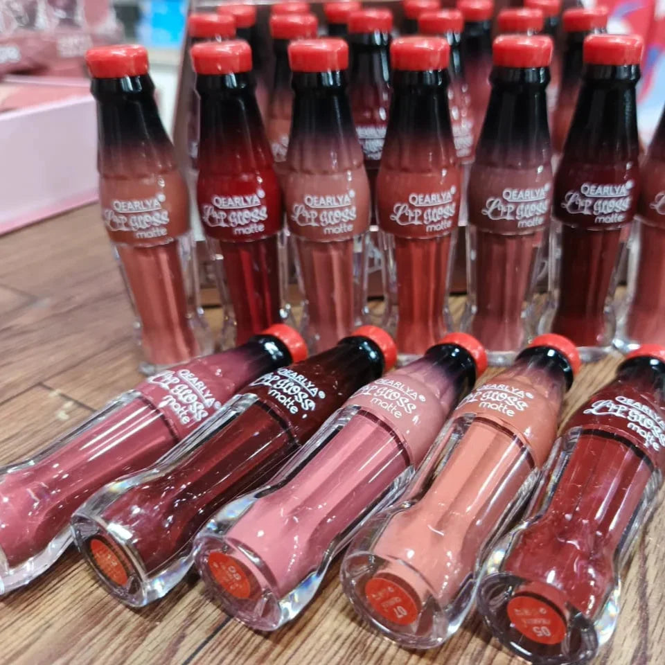 Qearlya 3D Matte Lip Gloss – Coke Bottle Design - Buy Online in Pakistan at Cosmia.pk