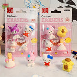Sanrio-themed 3D miniature character erasers - Buy Online in Pakistan at Cosmia.pk