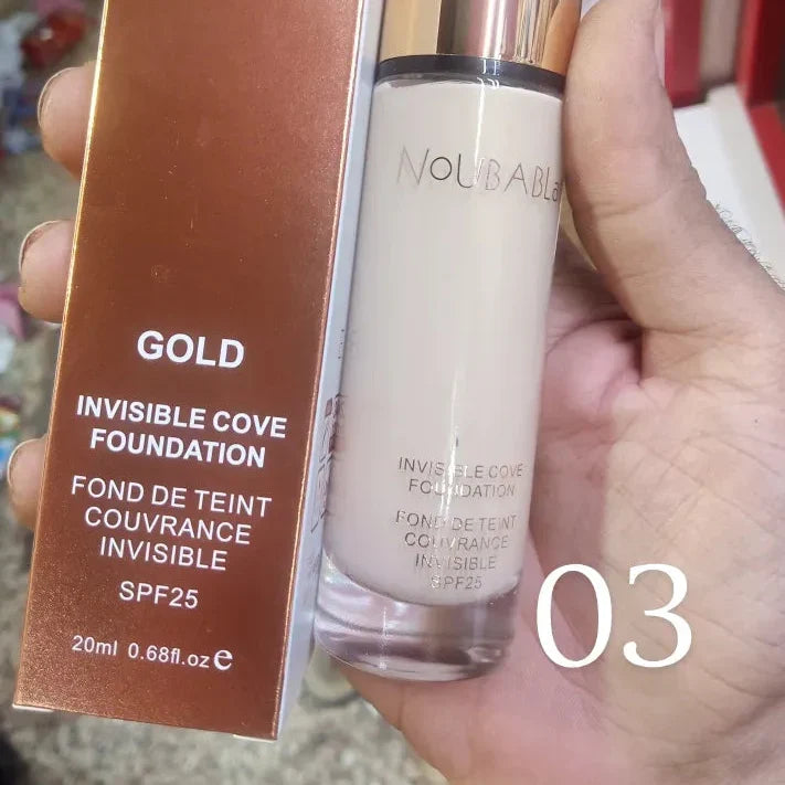 NoubaBlak Gold Invisible Cover Foundation SPF 25 – 20ml - Buy Online in Pakistan at Cosmia.pk