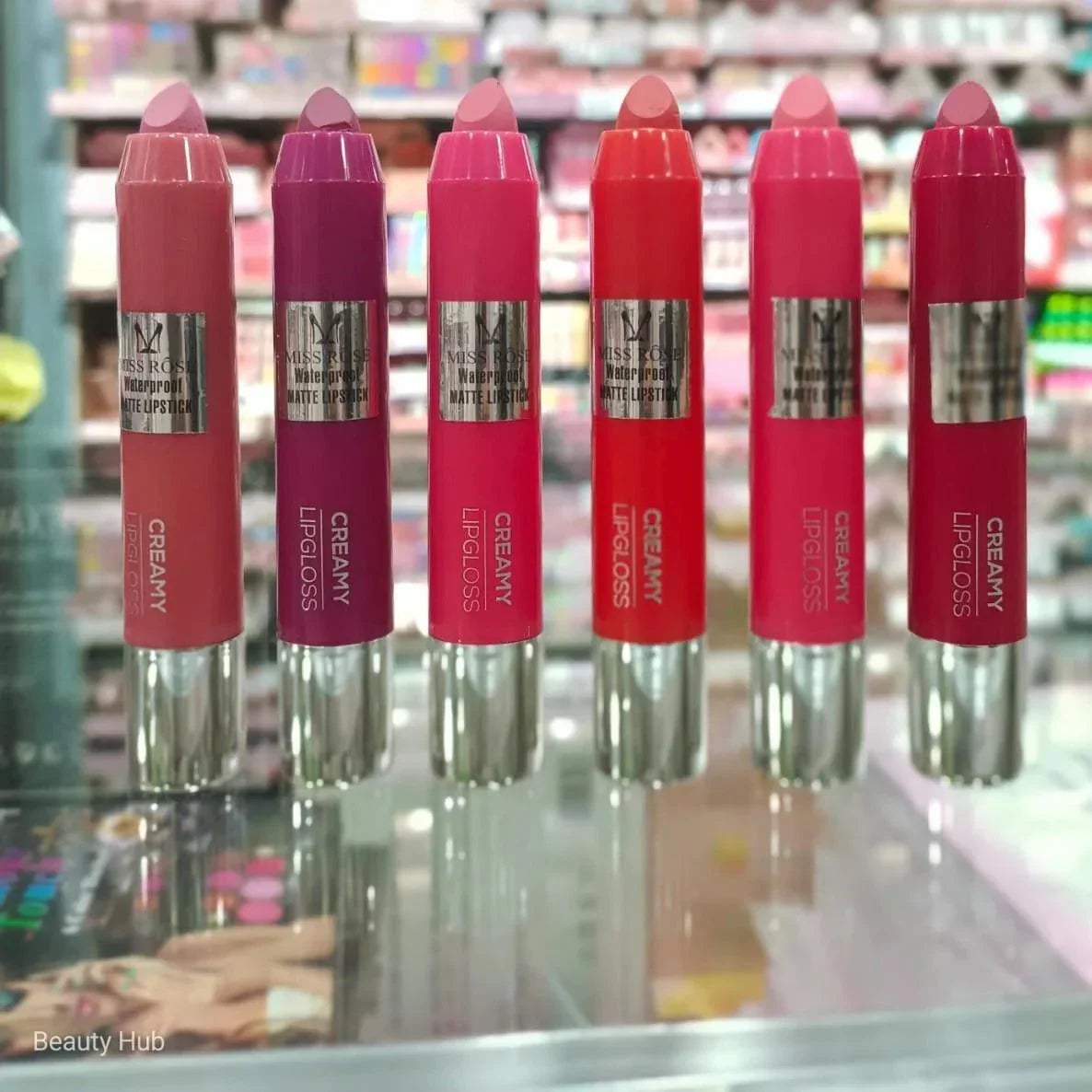 Miss Rose Lip Gloss Crayons - 6 Pcs Set - Buy Online in Pakistan at Cosmia.pk