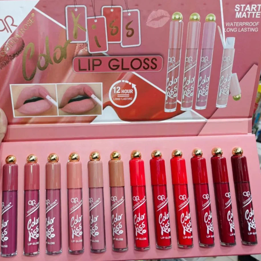 Qoiden Rose 12 Pcs Lipgloss set - Buy Online in Pakistan at Cosmia.pk