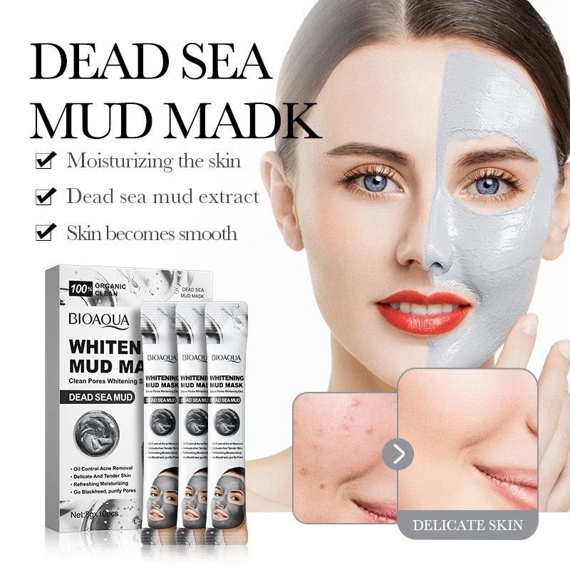 Bioaqua Dead Sea Whitening Mud Mask 8g*10 Pcs - Buy Online in Pakistan at Cosmia.pk