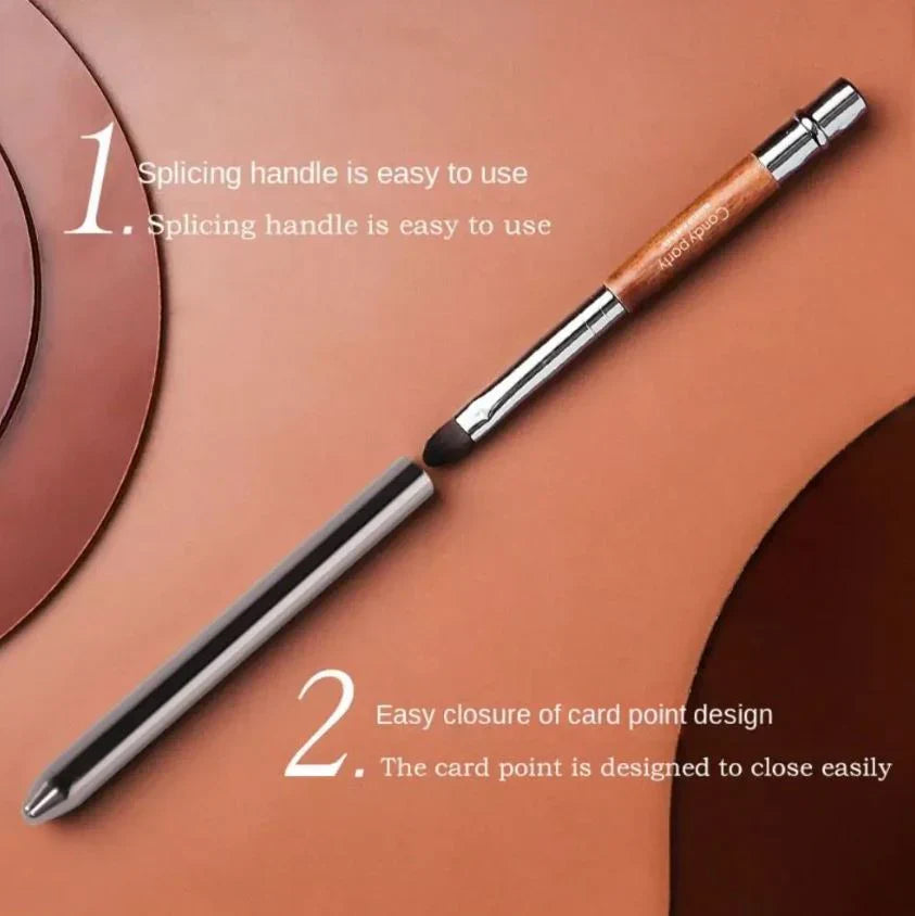 MUF304 Concealer Lip Brush with Wood Handle & Aluminium Tube - Buy Online in Pakistan at Cosmia.pk