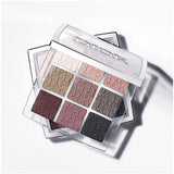 Dior Backstage Eye Palette - professional studio angled shot, smoky shade family with greys, plum, mauve and black