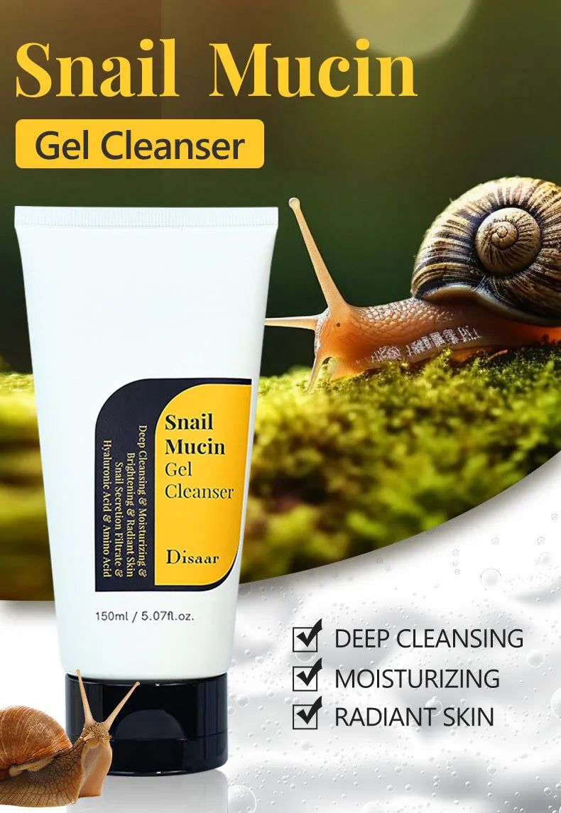 Disaar Snail Mucin Gel Cleanser 160ml — snail mucin face wash online in Pakistan — view 4