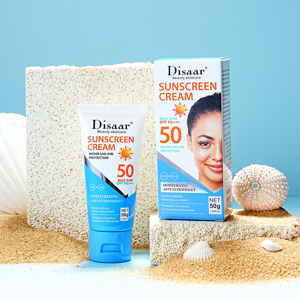 Disaar Sunscreen Moisturizing Face Cream SPF 50+ PA+++ 50g — sunscreen online in Pakistan — view 1