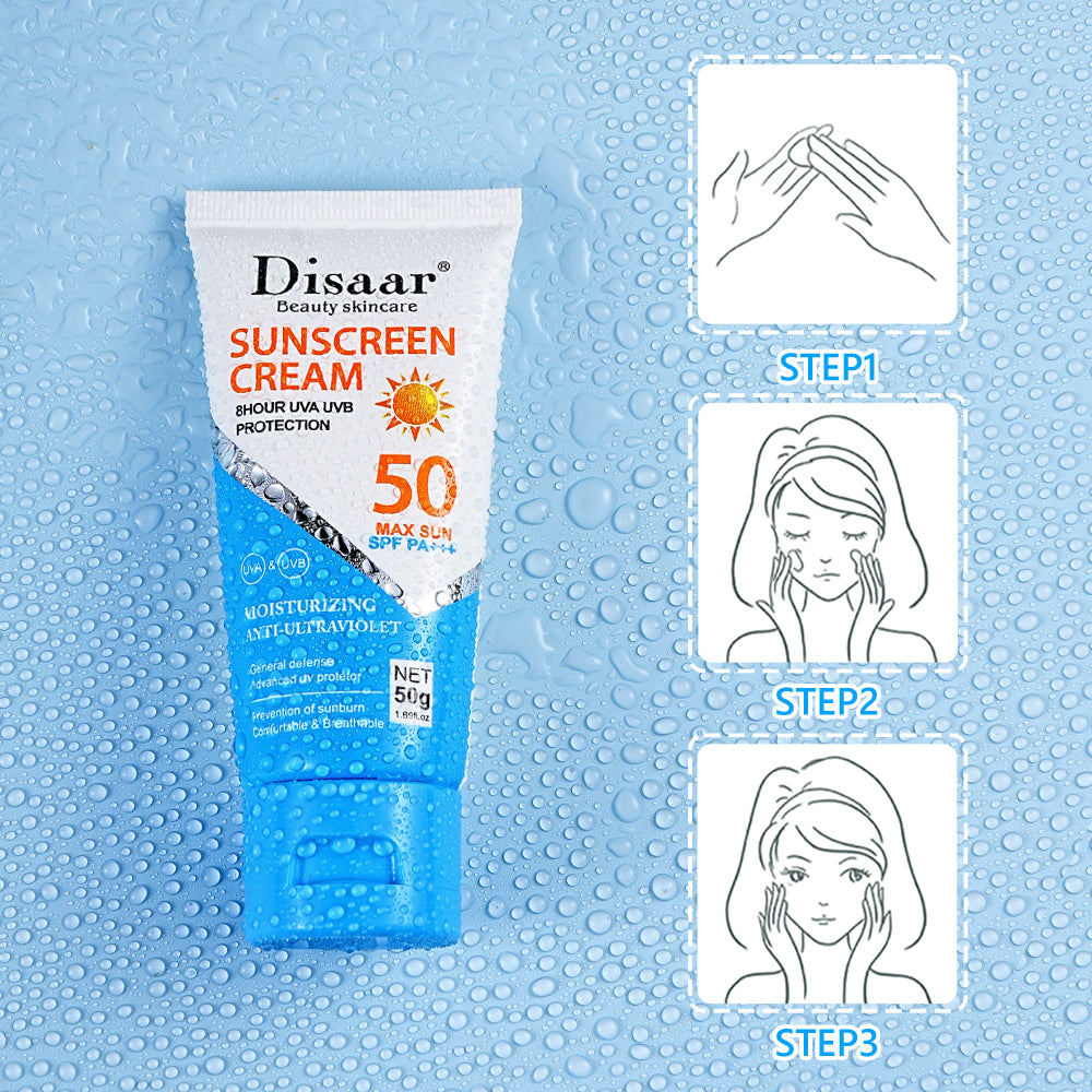 Disaar Sunscreen Moisturizing Face Cream SPF 50+ PA+++ 50g — sunscreen online in Pakistan — view 3