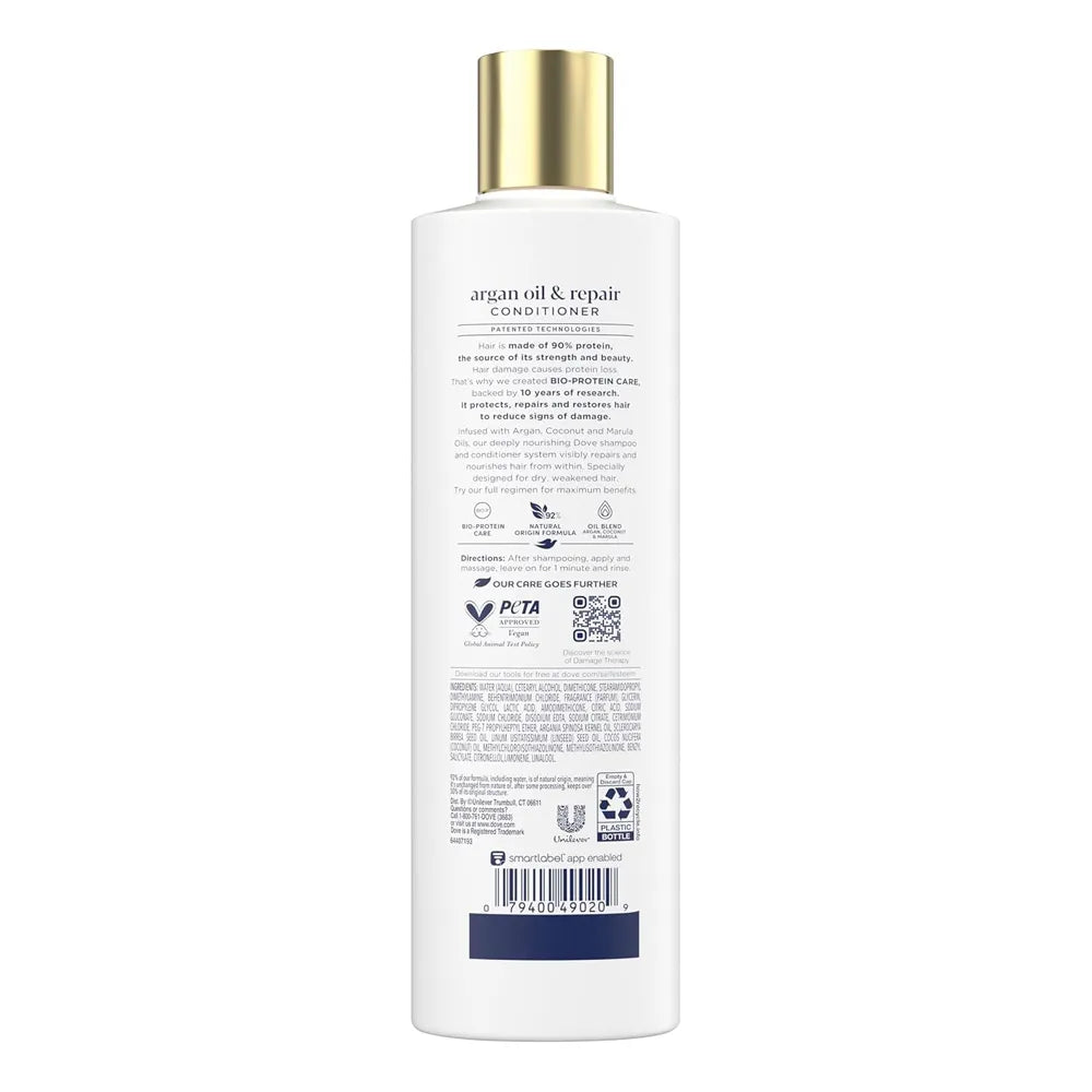 Dove Damage Therapy Argan Oil And Repair Conditioner - 355ml - Buy Online in Pakistan at Cosmia.pk