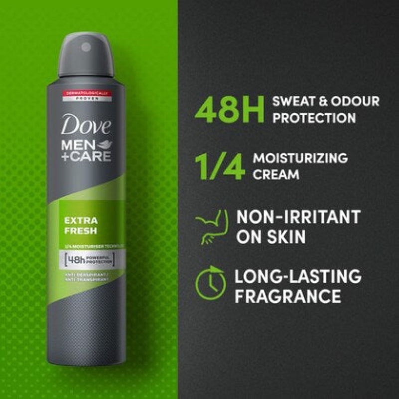 Dove Men+Care Body Spray – Extra Fresh (250ml) - Buy Online in Pakistan at Cosmia.pk