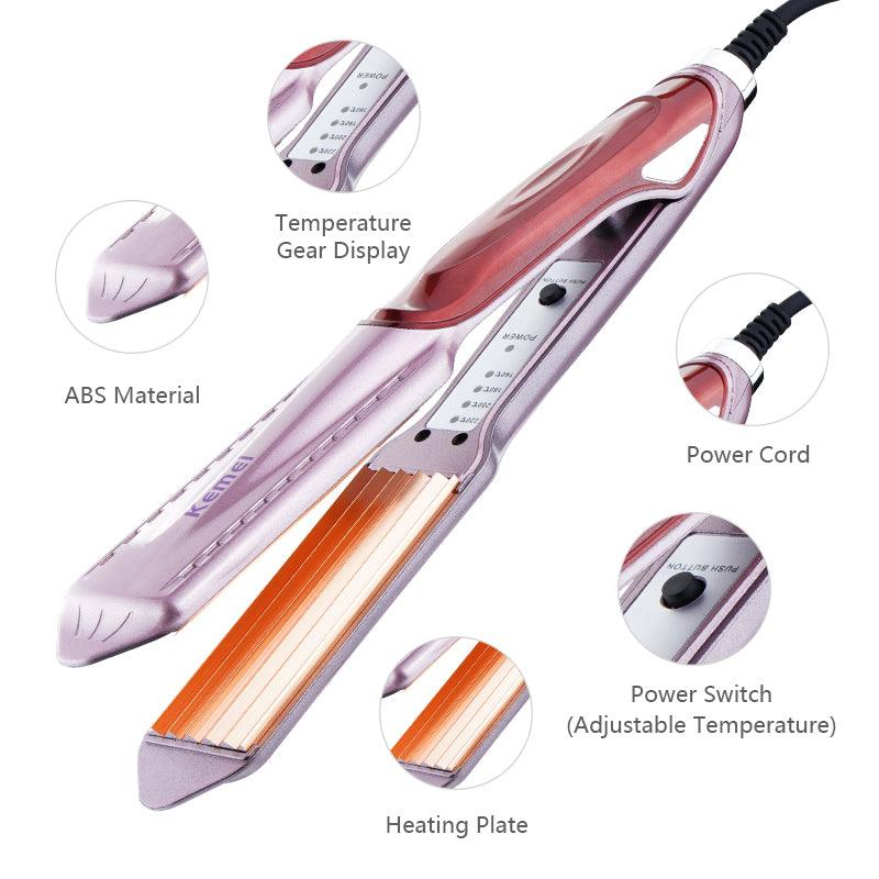 Kemei KM 471 Professional Hair Straightener with Temperature Control - Buy Online in Pakistan at Cosmia.pk
