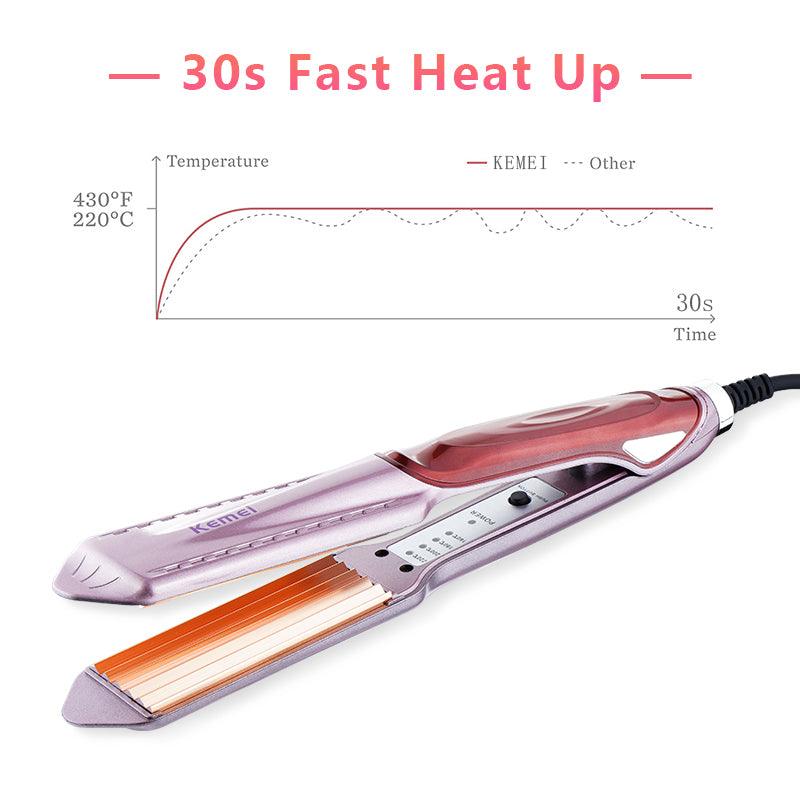 Kemei KM 471 Professional Hair Straightener with Temperature Control - Buy Online in Pakistan at Cosmia.pk