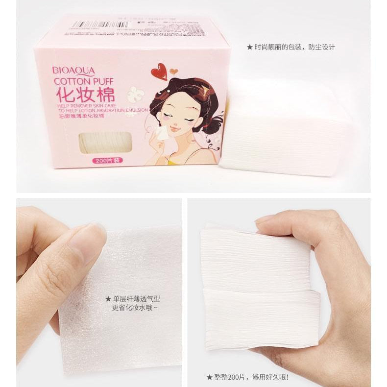 Bioaqua Makeup Remover Pads – 200 pcs - Buy Online in Pakistan at Cosmia.pk