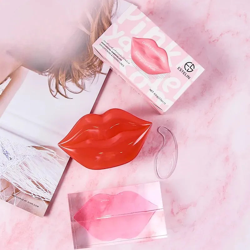 ESTELIN Cherry Blossom Pink Hydrogel Lip Mask - Buy Online in Pakistan at Cosmia.pk