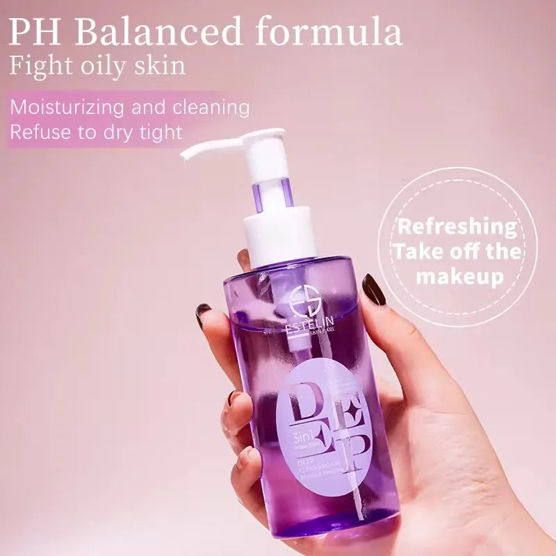 ESTELIN Deep Cleansing Oil 3in1 – Grape Seed - 130ml - Buy Online in Pakistan at Cosmia.pk