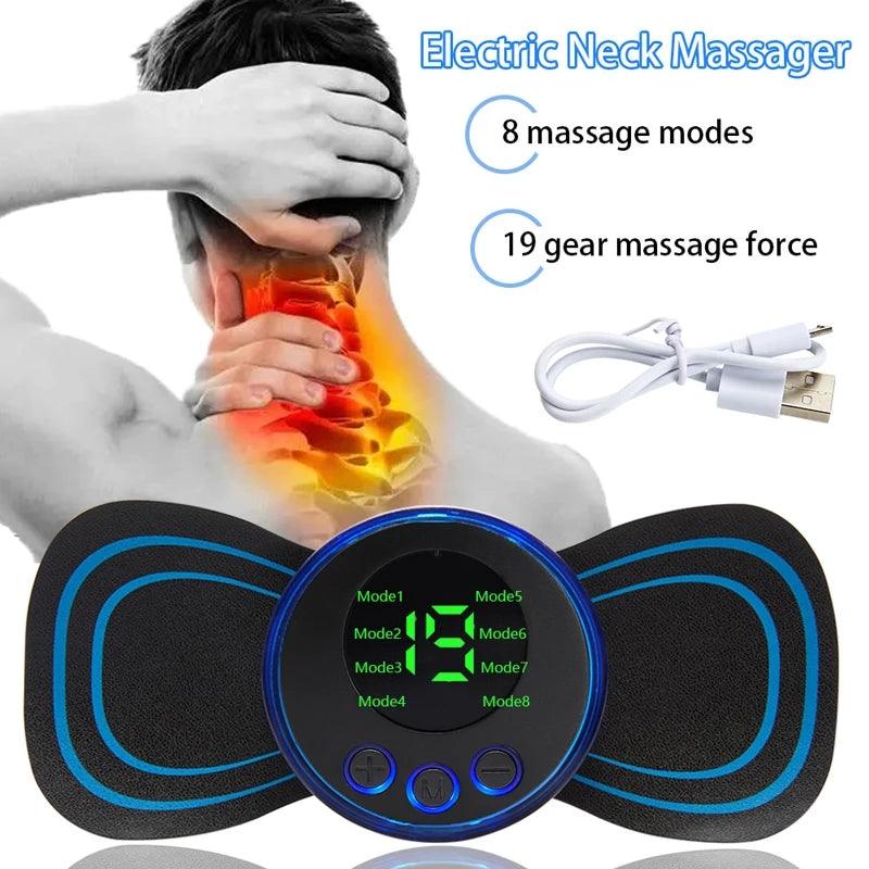 Electric EMS Cervical Back Muscle Pain Relief Mini Neck Massager - Buy Online in Pakistan at Cosmia.pk