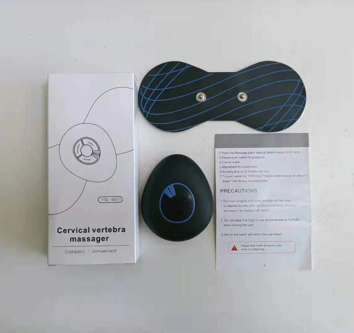 Electric EMS Cervical Back Muscle Pain Relief Mini Neck Massager - Buy Online in Pakistan at Cosmia.pk