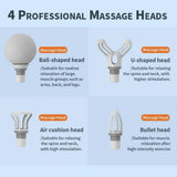 Portable Mini Massage Gun with 4 Interchangeable Heads - Buy Online in Pakistan at Cosmia.pk