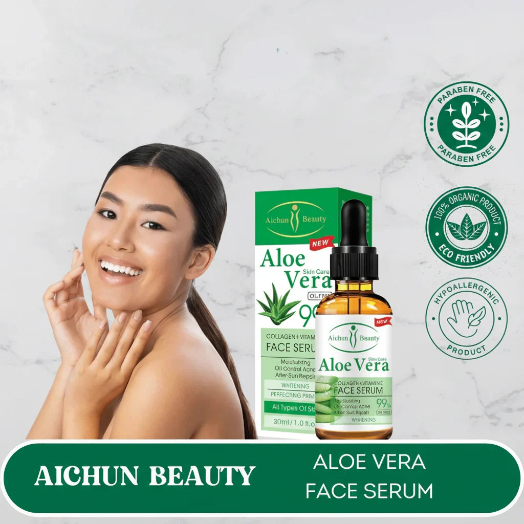 AICHUN BEAUTY Aloe Vera Moisturizing Face Serum For All Skin - 30ml - Buy Online in Pakistan at Cosmia.pk