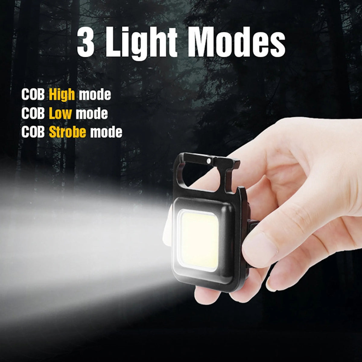 Multi-Function COB Rechargeable Keychain Light - Buy Online in Pakistan at Cosmia.pk