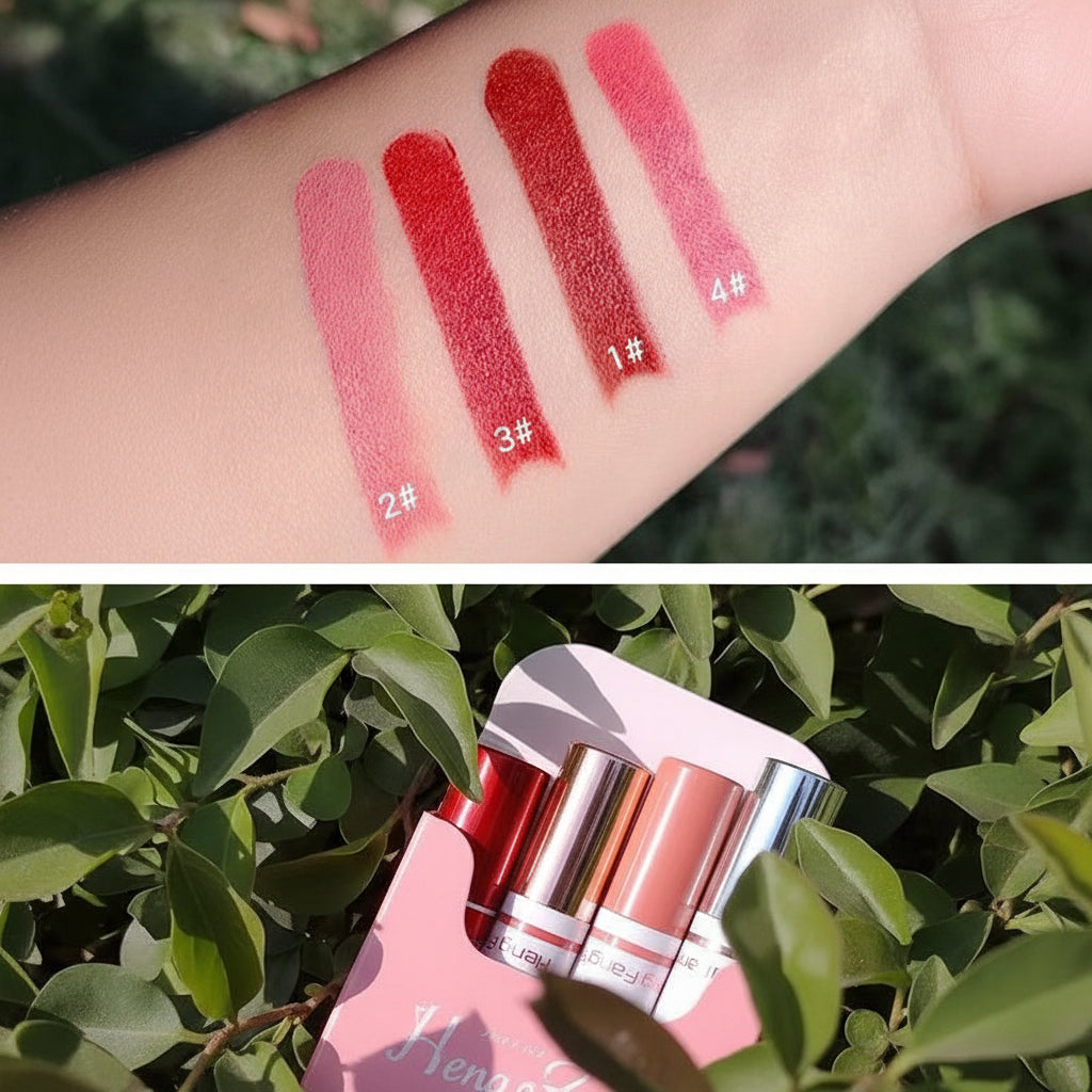 Heng Fang Hey Girl Velvet Matte Lipsticks - Pack Of 4 - Buy Online in Pakistan at Cosmia.pk