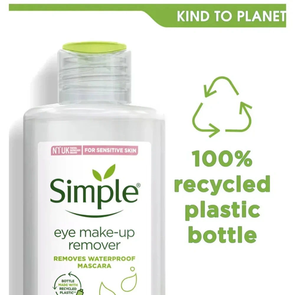 Simple Kind to Skin Eye Make‑Up Remover - 125ml - Buy Online in Pakistan at Cosmia.pk