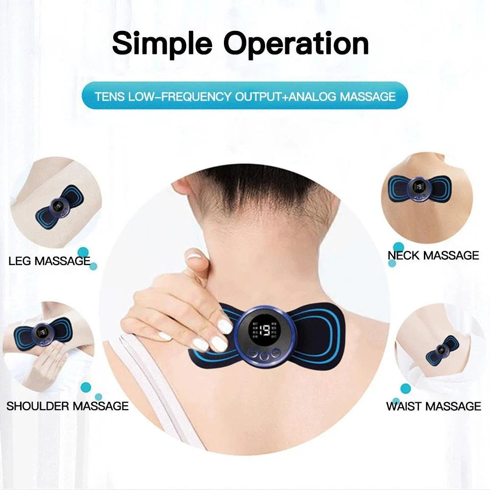 Electric EMS Cervical Back Muscle Pain Relief Mini Neck Massager - Buy Online in Pakistan at Cosmia.pk