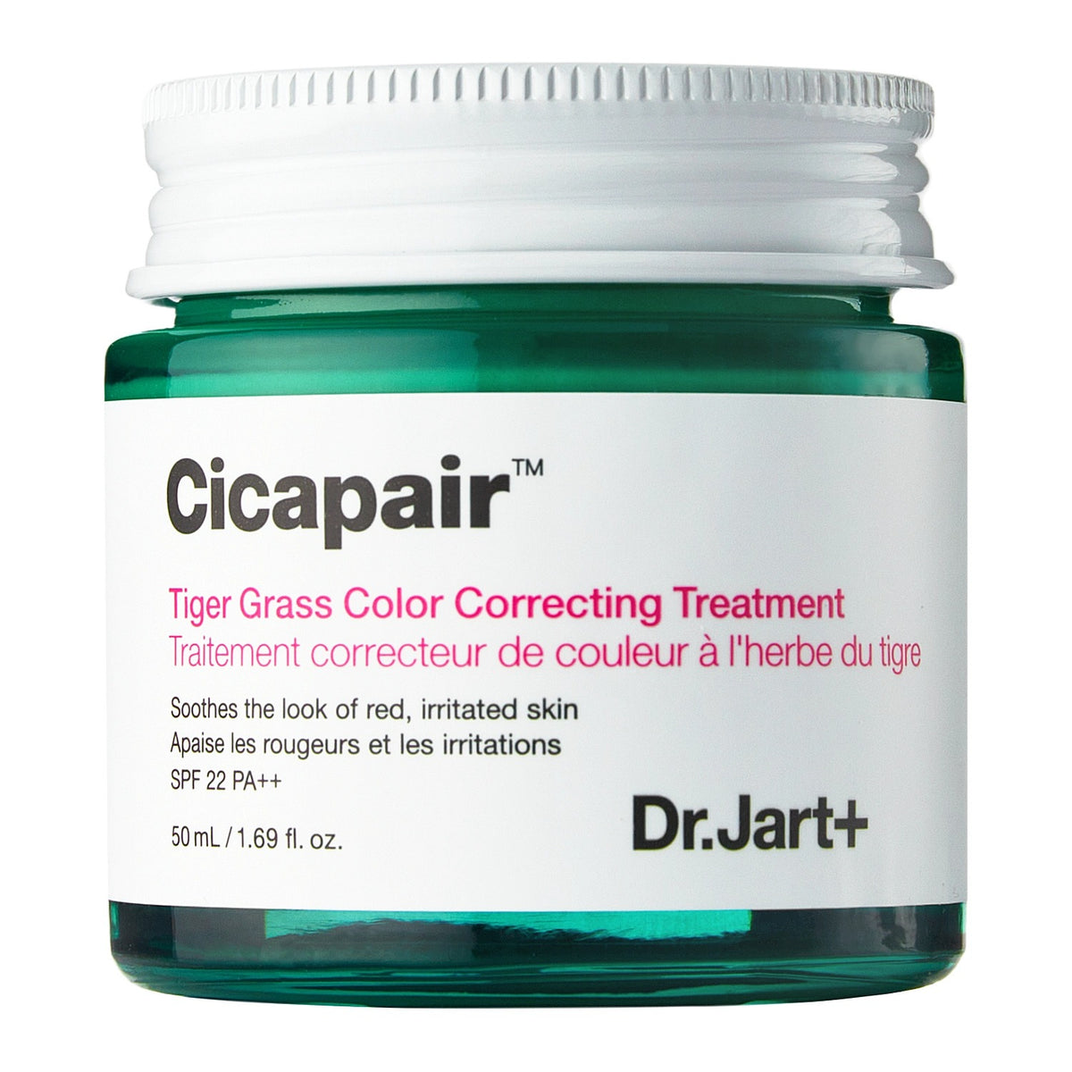 Dr.Jart+ Cicapair Tiger Grass Color Correcting Treatment 50ml jar closeup