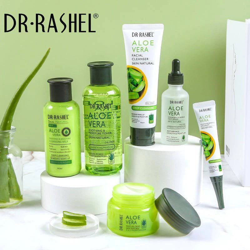 Dr Rashel Aloe Vera Skin Care Set Skin Natural 6 Pieces - Buy Online in Pakistan at Cosmia.pk - Image 1