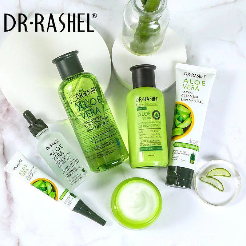 Dr Rashel Aloe Vera Skin Care Set Skin Natural 6 Pieces - Buy Online in Pakistan at Cosmia.pk - Image 2