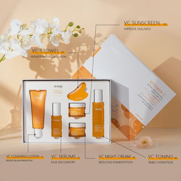 Dr Rashel Vitamin C Active Brightening Skin Care Set 6 Pieces - Buy Online in Pakistan at Cosmia.pk - Image 3