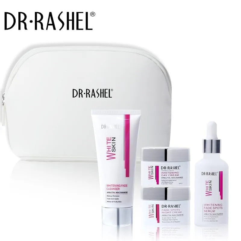 Dr Rashel White Skin Whitening Fade Spots Skin Care Set 4 Pieces - Buy Online in Pakistan at Cosmia.pk - Image 2