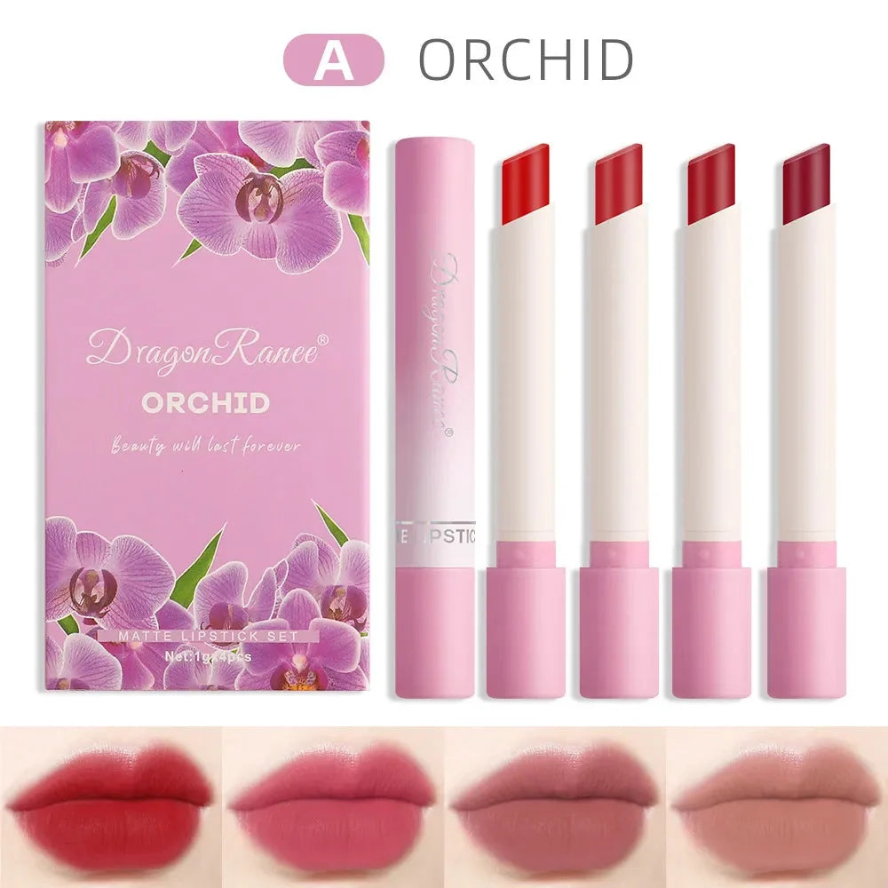 Dragon Ranee 4 IN 1 Creative Lipstick Set - A Orchid