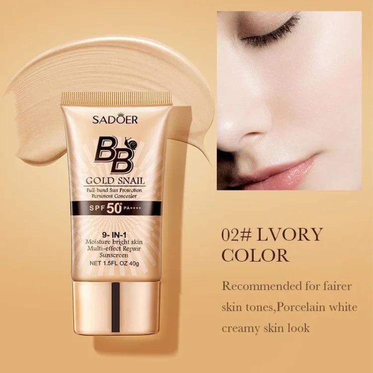 Sadoer Gold Snail Sunscreen BB Cream - Buy Online in Pakistan at Cosmia.pk