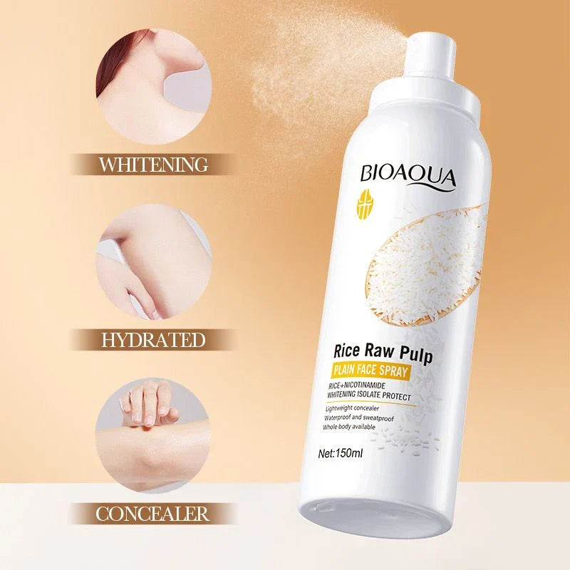 BIOAQUA Rice Raw Pulp Nicotinamide Plain Face Spray - 150ml - Buy Online in Pakistan at Cosmia.pk