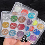Miss Lara Cream Glitter Eyeshadow Palette - 9 Color - Buy Online in Pakistan at Cosmia.pk
